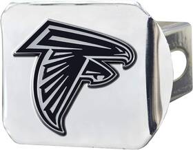 Fanmats 15605 Atlanta Falcons Nfl Chrome Metal Hitch Cover With 3d 3.4 Inch X4