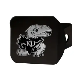 25097 Fanmats 25067 Syracuse Orange Black Metal Hitch Cover With Chrome 3d