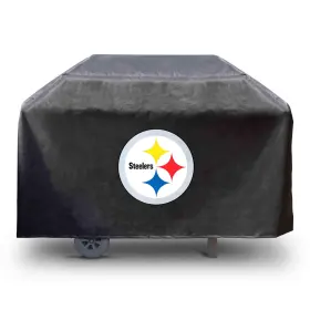 41136 Fanmats Nfl - Pittsburgh Steelers Rectangular Black Grill Cover Fits