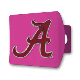 43585 Fanmats Alabama Crimson Tide Color Hitch Cover - Pink 3.4 Inch X4