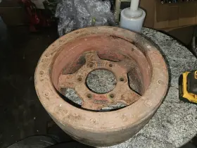 2121la Farmall Ih Stationary Engine Motor Original Flat Belt Pulley Ihc