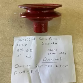 363366r1 Farmall 6812d Pulley Generator 363366r1 Farmall 6812d Pulley Generator