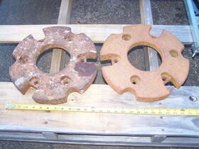 Farmall A-450 Ihc A B C H M W4 W6 300 450 Tractor Original Front Wheel Weights 6788-d