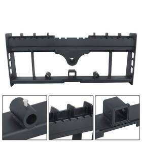Findmall In4129164al 4000lb Heavy-duty Pallet Fork Frame With Receiver Hitch And Spear Sleeves Skid Steer