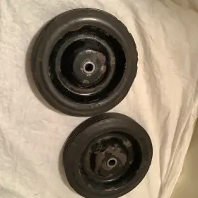 7x1.50f Firestone Old Tires On Steel Rims 1 Pair