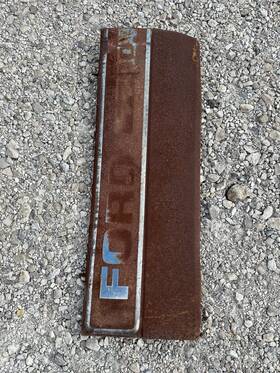Ford 7594 7700 Hood Panel Tag #7594