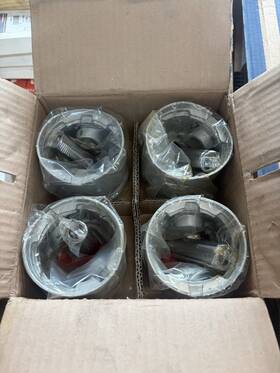 Ford 8n6108b Pistons With Pins Standard Size Fits New Holland Quantity 4 Tractor