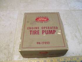 Ford 9n-17052 Vtg Antique Tractor Engine Operated Tire Pump Rare Tool