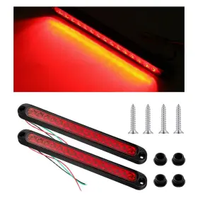 Glsowee-kmgs-133 Glsowee 2pcs 10 Inch Led Trailer Tail Light Bar 12 To 24 Volt Stop Turn Lig