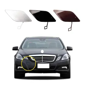 A-qtcg-bc-10e300-hei Goholy Car Front Bumper Tow Hook Cover Compatible Black Right Passenger Side