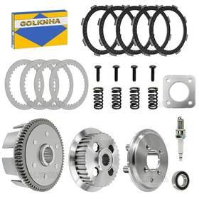 Golknha 22100-hm8-a40 22121-hm8-000 Clutch Kit And Basket Friction Steel Hub Pressure Plate For Honda Atv Recon