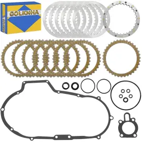 34995-89b Golknha Clutch Friction Plates And Spring Plate Primary Cover Gasket Kit Compa