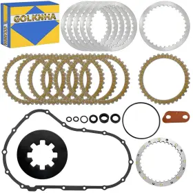 Golknha-a-0084 Golknha Complete Clutch Kit And Primary Cover Gasket Compatible With Iron 883 1200 Xl88