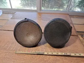 Os133 Guide Pair Of Vintage Tractor Lens 6 Inch Headlight Os133 Guide Pair Of Vintage Tractor Lens 6 Inch Headlight