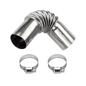 Gunhunt Gupqg1702si-1pc 1 Pc Car Exhaust Pipe Replacement 5.11in Elbow Durable Metal Vehicle