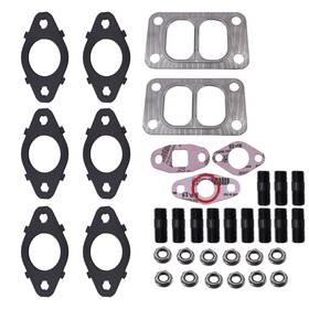 Habiiid 1045986 Exhaust Manifold Gaskets Stud And Nut Kit For Dodge Cummins 5.9 6.7 24