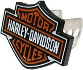 Harley-davidson Pc-2216 Plasticolor 2216 Harley-davidson Full Color Hitch Cover Black/orange