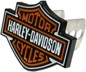 Pc-2216 Harley-davidson Plasticolor 2216 Full Color Hitch Cover Black/orange