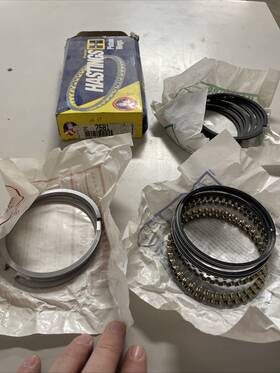 Hastings 2c7581 Piston Ring Set - 4 Cyl John Deere Case Mm Oliver Tractor