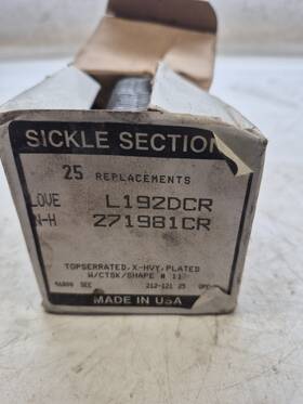 Herschel-adams S20-4608 Lot Of 25 Sickle Section Blades Love New Holland L192dcr 271981cr