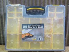 Hf Tools 93928 Heavy Duty 20 Bin Portable Parts Nuts Bolts Etc. Storage Organizer Case W