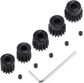 66-8285 Hobbypark 32p Pinion Gear Set Hardened Metal Steel 5mm Hole 17t 18t 19t 20t 66-8285 Hobbypark 32p Pinion Gear Set Hardened Metal Steel 5mm Hole 17t 18t 19t 20t