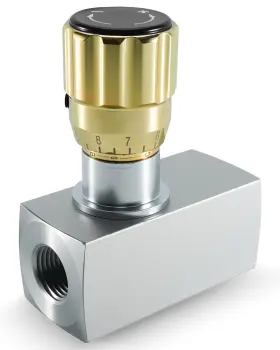 Hnfcvhme1027 Hzsifu Lfc08n Hydraulic Needle Flow Control Valve 1/2 Inch Npt Adjustable Throttle Valv