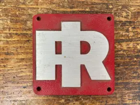 35717842 Ingersoll Rand Equipment Aluminum Logo Emblem Metal Badge Nameplate