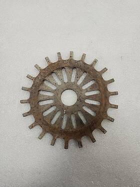 International 3127a Pea Cast Iron Seed Plate 22 Cell Used