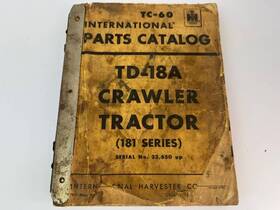 International Harvester Td-18 Parts Catalog Td-18a 18 20 Crawler Tractor 181 182 200 Series
