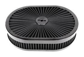 Jghyperx 5331abk 12 Inch X2 Oval Air Cleaner Filter Assembly Compatible With Gmc Chevy Ford Chryle