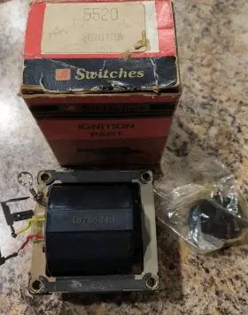 5520119 Ji Switches New Old Stock Part # Ignition Coil 5520119 Ji Switches New Old Stock Part # Ignition Coil