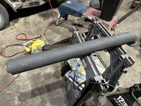 John Deere Ad1203r Nos Muffler For D Gp Dented