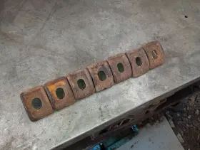 B634r John Deere A B G Used Original Wheel Clamps Part# 7 Total