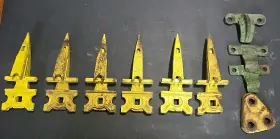 E60757 John Deere Lot Of 6 Oem 350 450 Sickle Mower Rock Guards W Ledger Plates