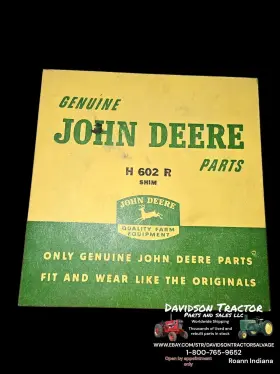 H602r John Deere Nos Pto Bearing Housing Shim For H