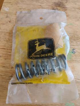 John Deere M2096t Oem Vintage Spring Nos Usa Tractor Original Bag