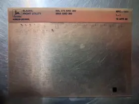Mpc-1835 John Deere 365 375 380 380a 390 Front Blade Microfiche Card Lot 1