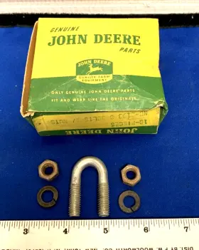 Nd-2193 John Deere Vintage 10 Pc Oem U Bolts With Washers And 1/2 Inch Nuts Nos
