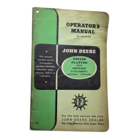 Om-f3-1146 John Deere Potato Planter One And Two Row Fertilizer Operators Manual Om-f3-1146 John Deere Potato Planter One And Two Row Fertilizer Operators Manual