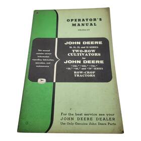 John Deere Om-n44-257 20 21 22 23 Series Two-row Cultivators Operators Manual