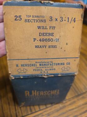 John Deere P49650h 25 Nos Sickle Bar Mower Sections 3x3-1/4 Top Serrated Fits