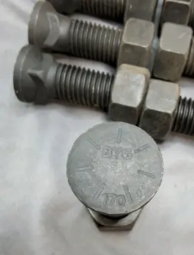 Pb750225 John Deere 13 Nos Plow Bolts/nuts Grade 8 Original Jd .75 Inch X 2.25