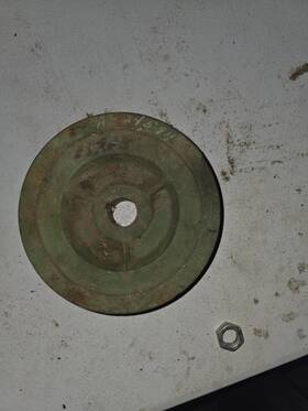 John Deere Pk1456-h Ap24594 Pk1456h Pk 1456 H 7 Inch V Belt Pulley Sheave Ap 24594