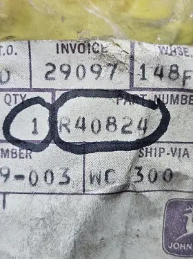 R40824 John Deere Pin Oem Nos Free Shipping