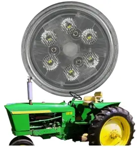Re561117 John Deere Par36 Led Tractor Light Round Flood Lamp 5000k Work 12v Sealed Beam Re561117 John Deere Par36 Led Tractor Light Round Flood Lamp 5000k Work 12v Sealed Beam