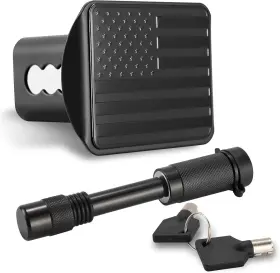 Jy-009 Jyphorixal Heavy American Flag Metal Trailer Hitch Cover For 2 Inch Receivers Tow Black