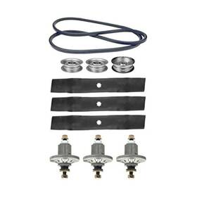 Karts And Parts 573640 John Deere Mower Deck Rebuild Kit Spindles Assemblies Blades Idler Pull