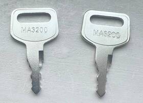 Keypower 19572933200 Keys 2 For Mahindra Tractor Ignition Some 15/16 / Max