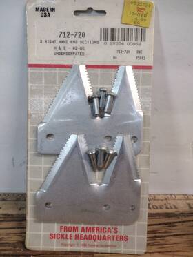 Kondex Corp 712-720 2 Vintage 1989 Sickle Bar Mower Blades Underserrated #712-720 Usa Made